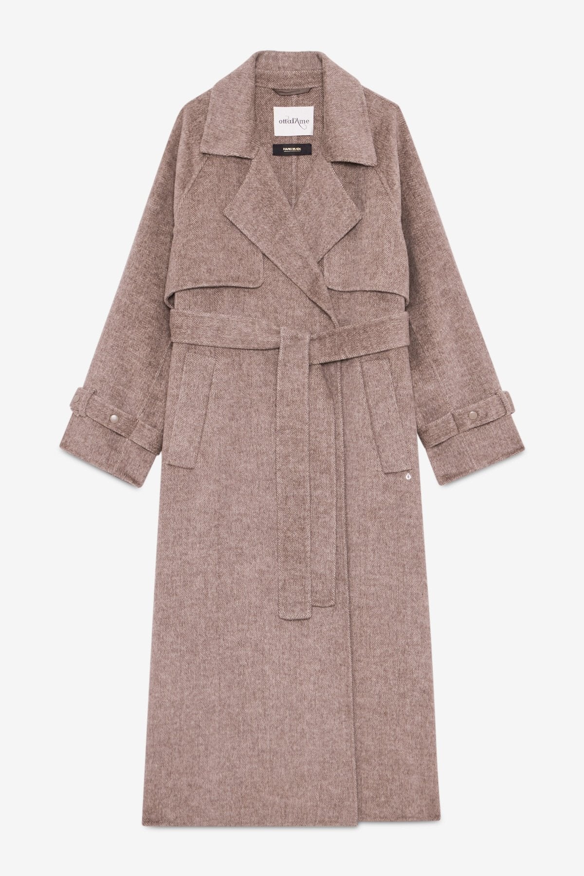 Cappotto trench micro spigato beige - YES SHOPCappottiOTTOD'AMEDJ0087-IT 38/403062799140971
