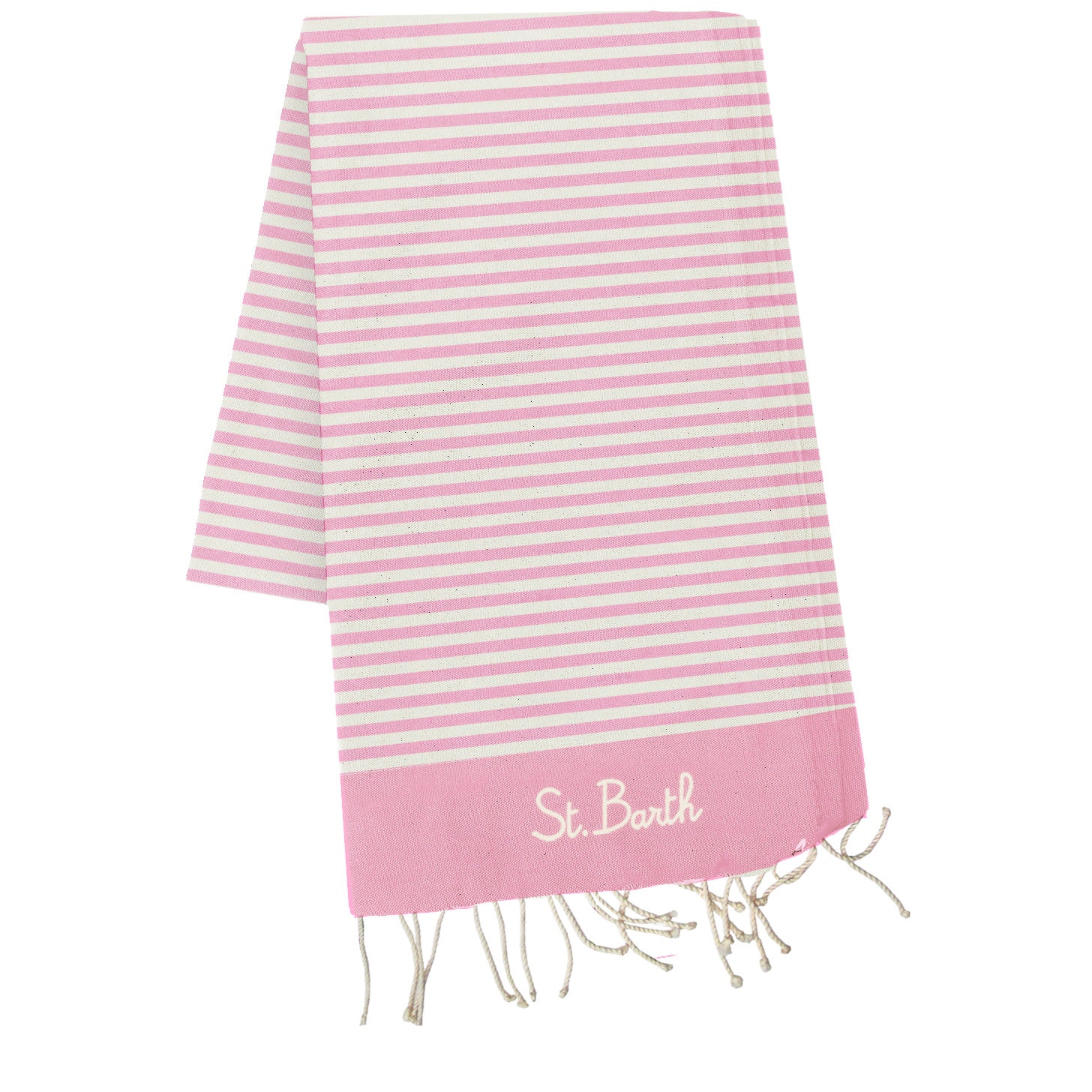 Telo mare in cotone Foutas con stampa a righe rosa - YES SHOPTeli mareMC2 SAINT BARTHFOUT012/09148L-Taglia unica9277040233771