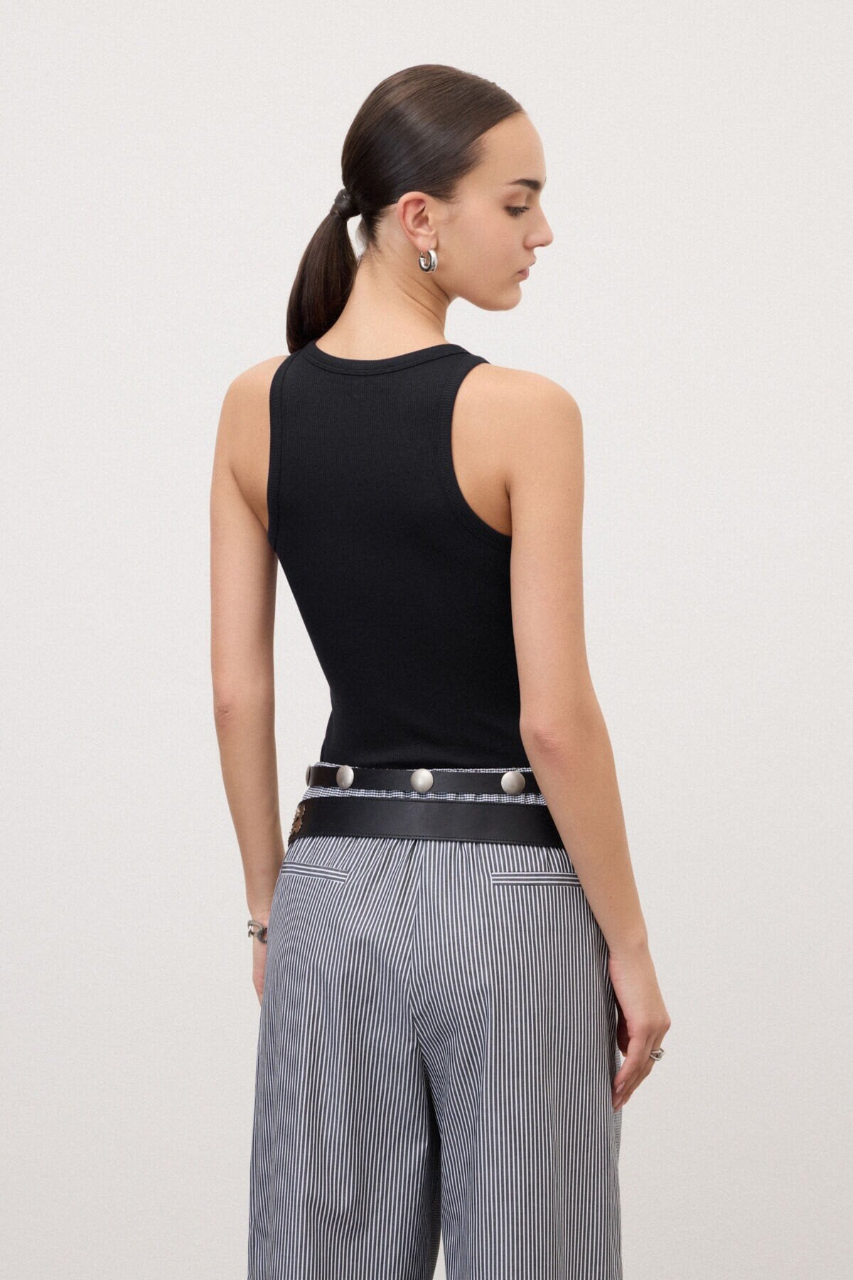 Canotta a costine nera - YES SHOPCanotteOTTOD'AMEDT9239-XXS7389611323771