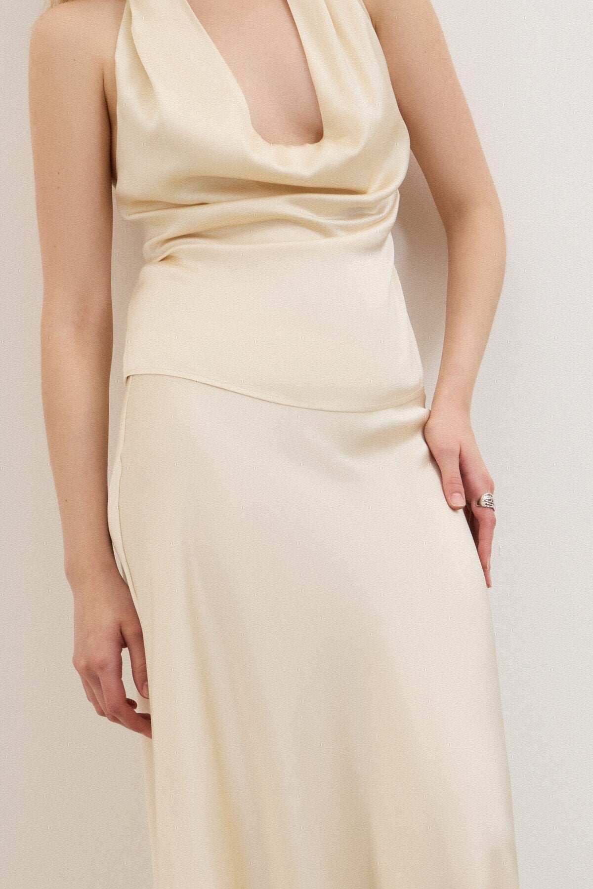 Top all'americana latte con scollo drappeggiato e schiena scoperta - YES SHOPTopOTTOD'AMEDT9257-IT 341030711323771