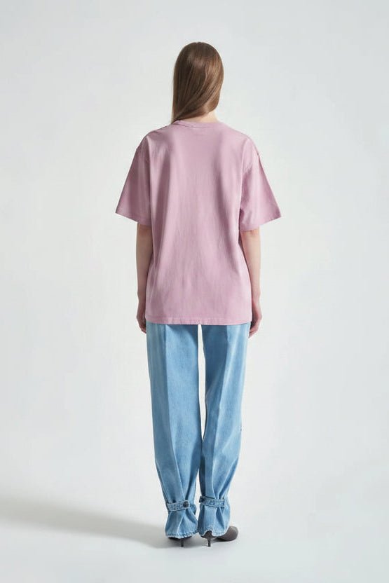 T-shirt basic lilla in cotone - YES SHOPT-shirtGRIFONIG1AB0050-XXS7589256742771