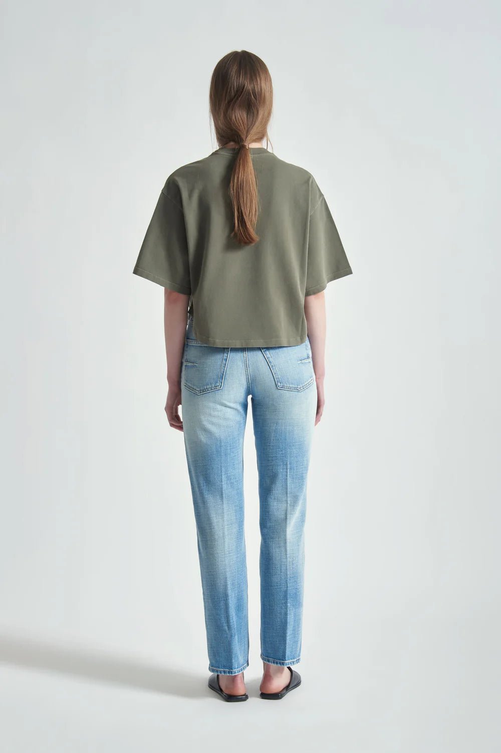T-shirt girocollo boxy grigio salvia - YES SHOPT-shirtGRIFONIG1AB0052-XXS9302456742771