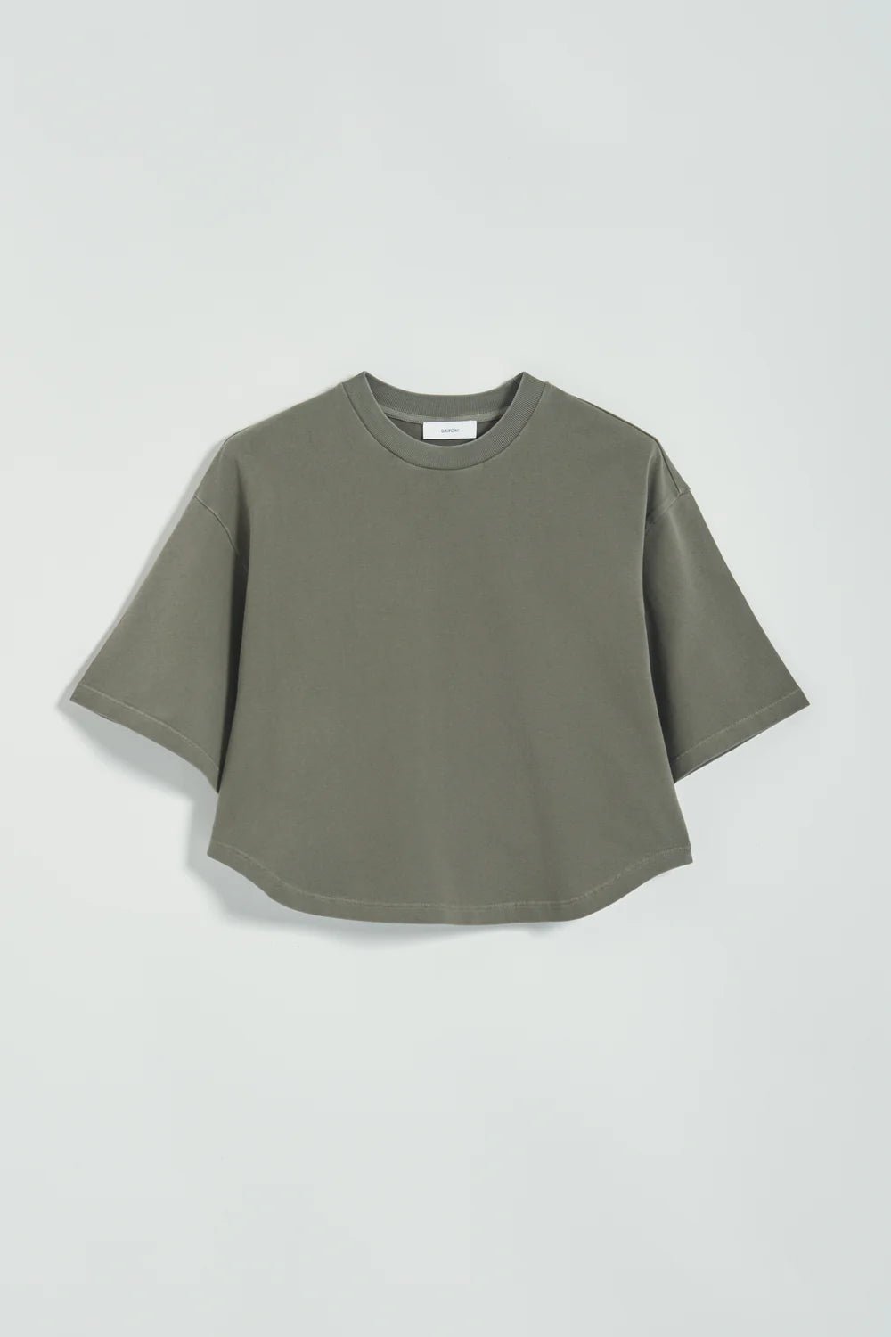 T-shirt girocollo boxy grigio salvia - YES SHOPT-shirtGRIFONIG1AB0052-XXS9302456742771