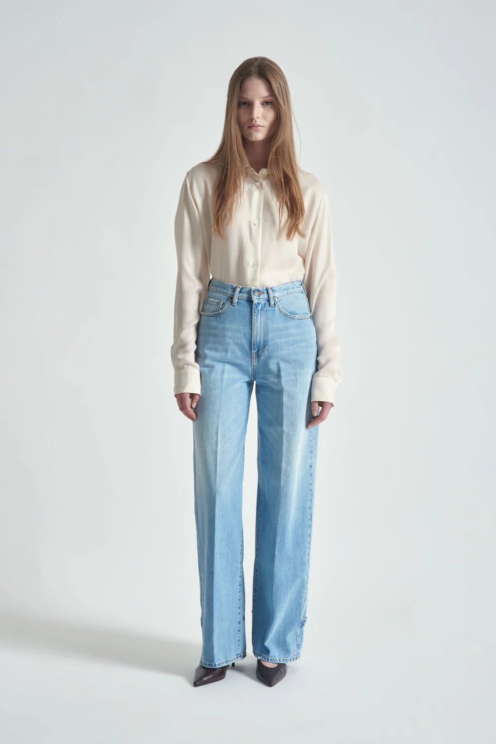 Jeans regular fit con bottone alla caviglia - YES SHOPJeansGRIFONIG1AB0078-W242289256742771