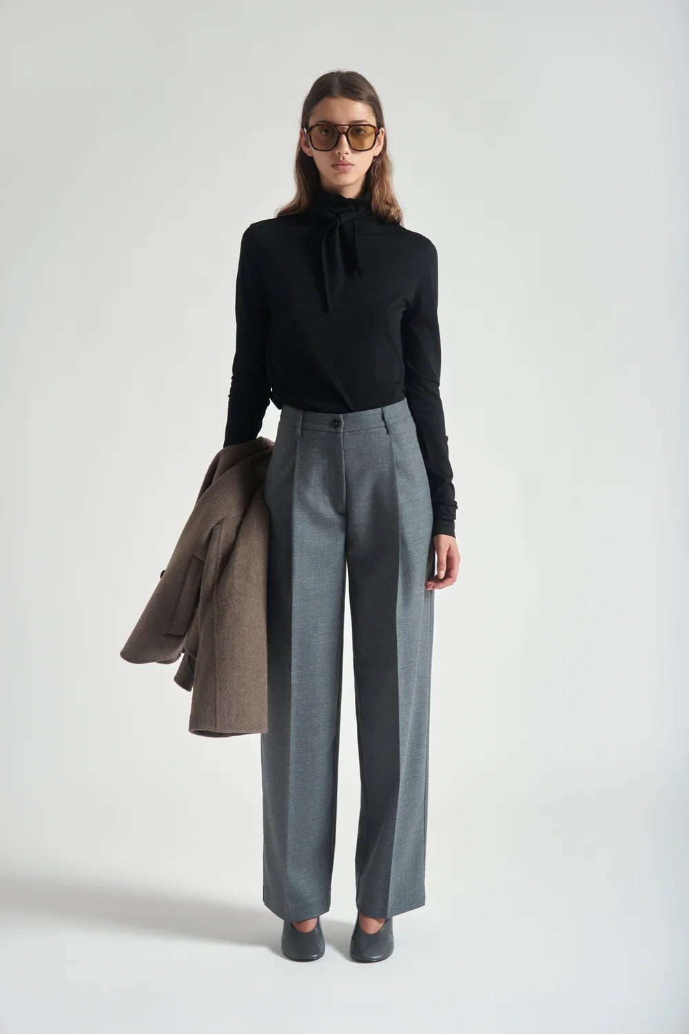 Pantalone Pauline gamba dritta grigio - YES SHOPPantaloniGRIFONIG1AC0087-IT 38/404480700160971