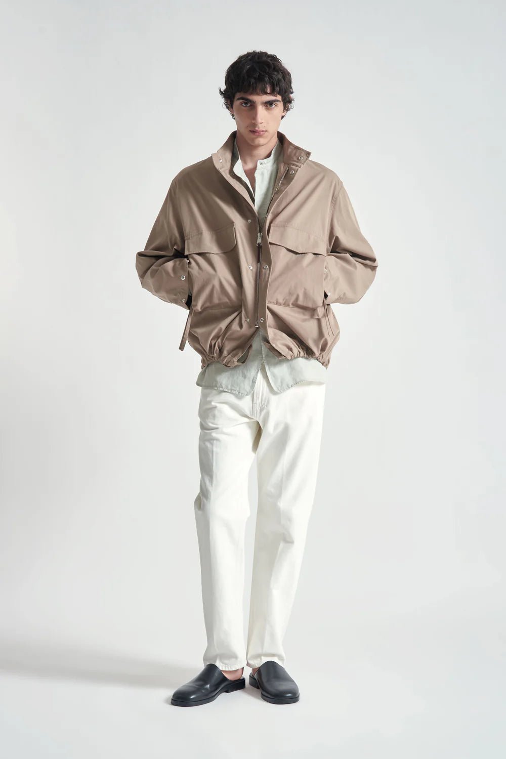 Giubbotto beige oversize con tasche - YES SHOPGiubbottiGRIFONIG6AB0019-XXS5328659254771