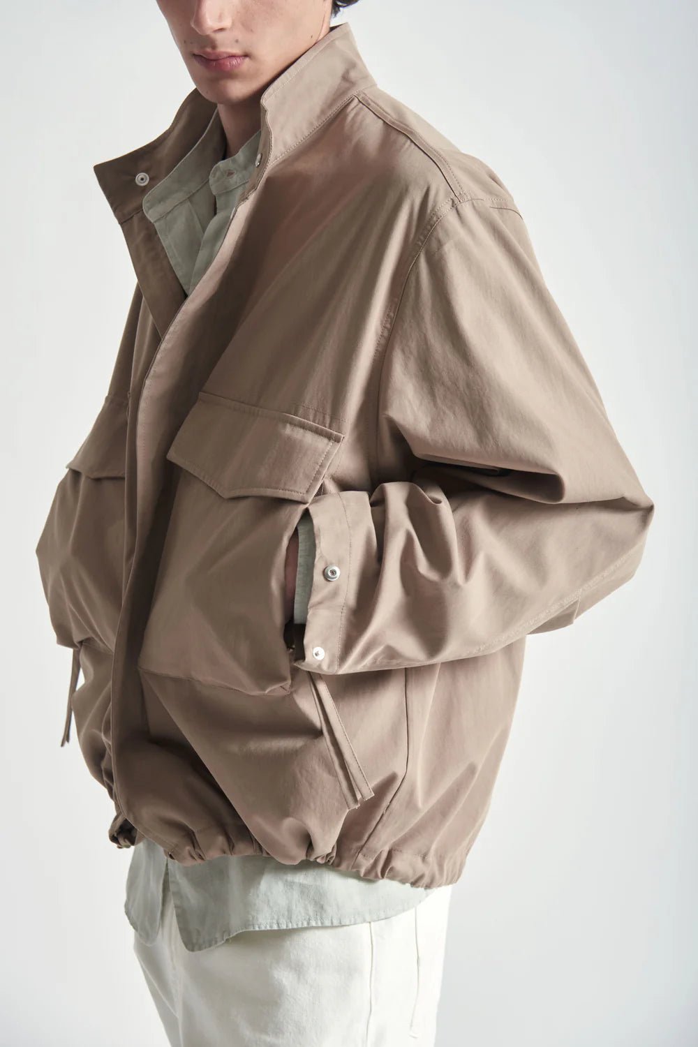 Giubbotto beige oversize con tasche - YES SHOPGiubbottiGRIFONIG6AB0019-XXS5328659254771