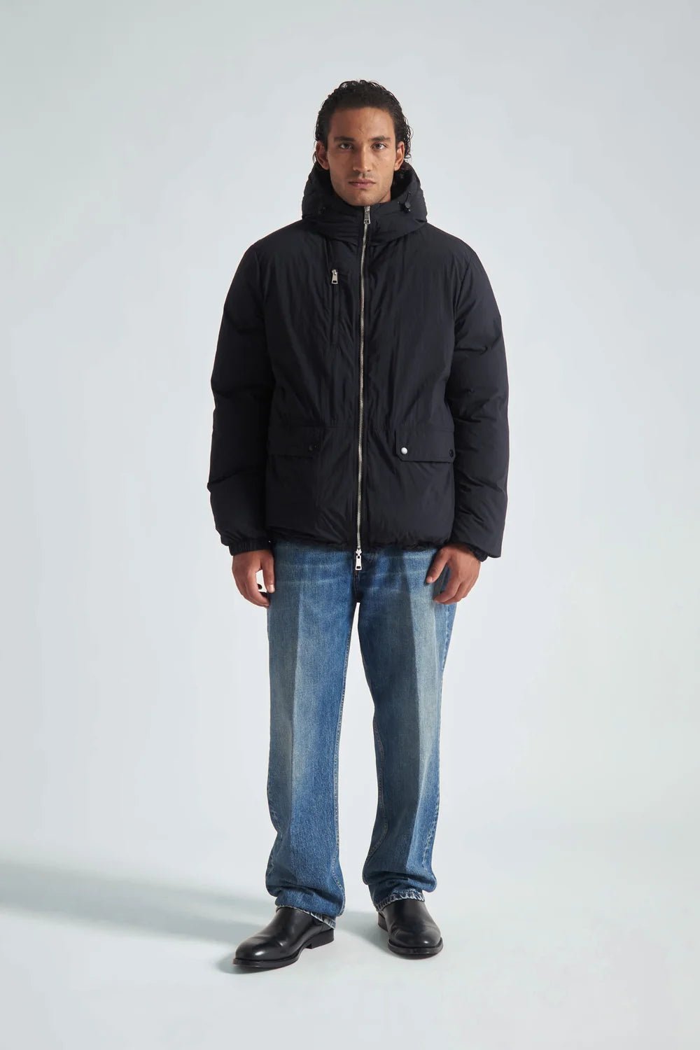 Bomber oversize con cappuccio nero - YES SHOPGiubbottiGRIFONIG6AC0002-33660655091971