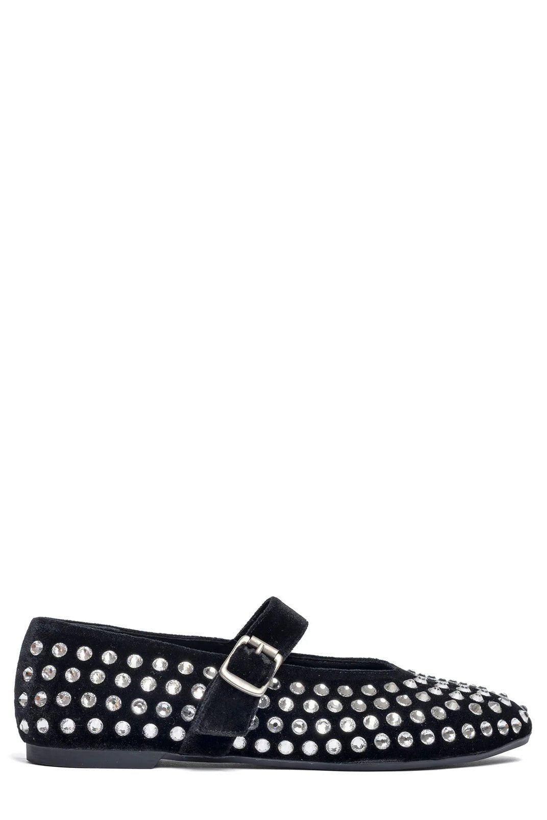 Ballerina in velluto nera con maxi strass - YES SHOPBallerineGISEL MOIRE'GOLD-IT 36