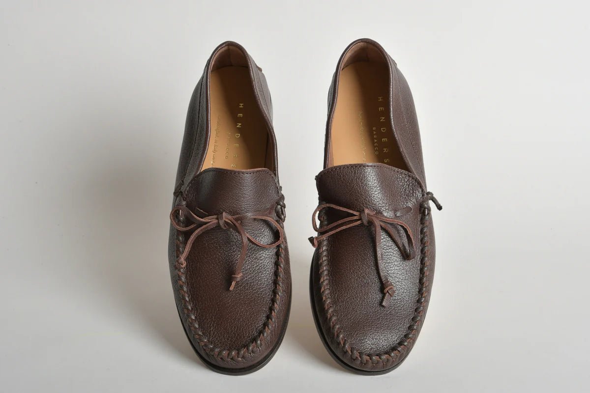 Mocassino sfoderato in cervo moro con laccetto - YES SHOPMocassiniHENDERSONCRUZ.C.0-IT 386857292282771
