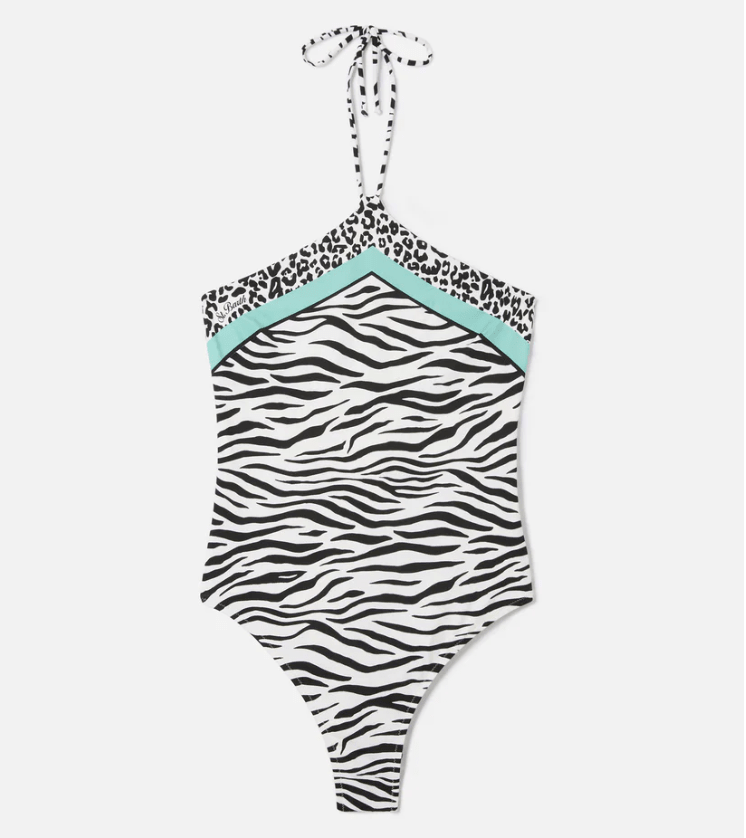 Costume intero Meyem con stampa zebra e allaccio a rombo - YES SHOPCostumi da bagnoMC2 SAINT BARTHMRYE001/09532L-XXS3276375068771