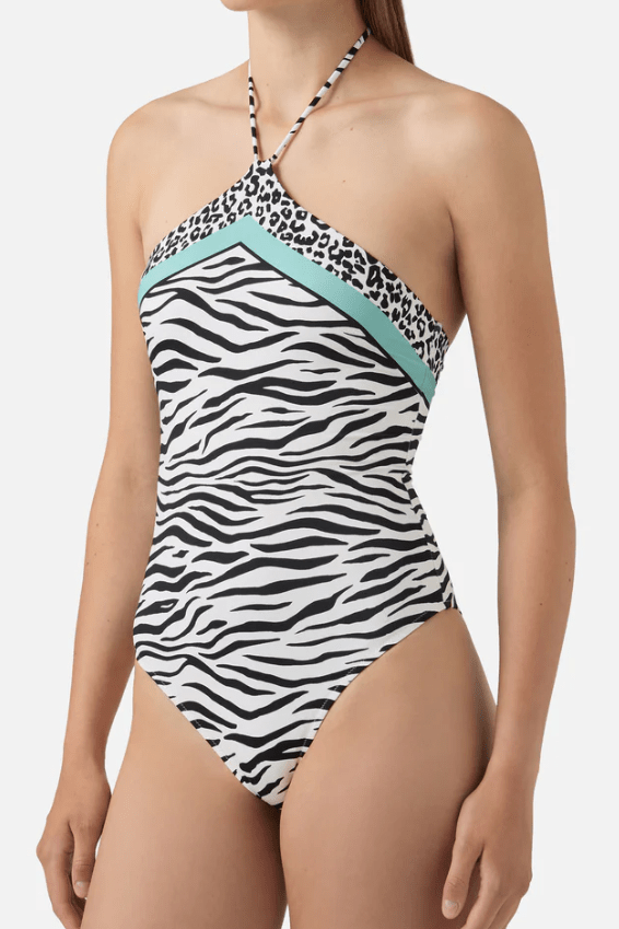 Costume intero Meyem con stampa zebra e allaccio a rombo - YES SHOPCostumi da bagnoMC2 SAINT BARTHMRYE001/09532L-XXS3276375068771