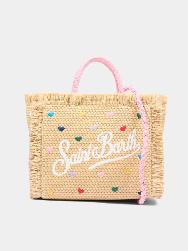 Borsa Vanity in raffia con ricami cuori - YES SHOPBorse a tracollaMC2 SAINT BARTHVAMI009/00344L-Taglia unica5925104964771