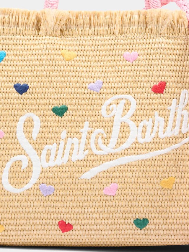 Borsa Vanity in raffia con ricami cuori - YES SHOPBorse a tracollaMC2 SAINT BARTHVAMI009/00344L-Taglia unica5925104964771