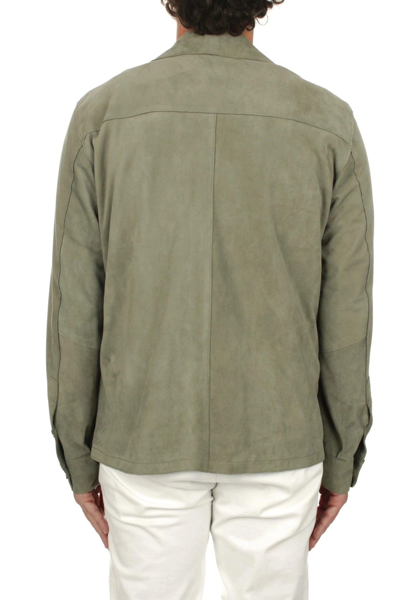 Giacca Overshirt in camoscio muschio - YES SHOPGiubbottiDFOURDF887BIS-CMA-IT 503150697980771