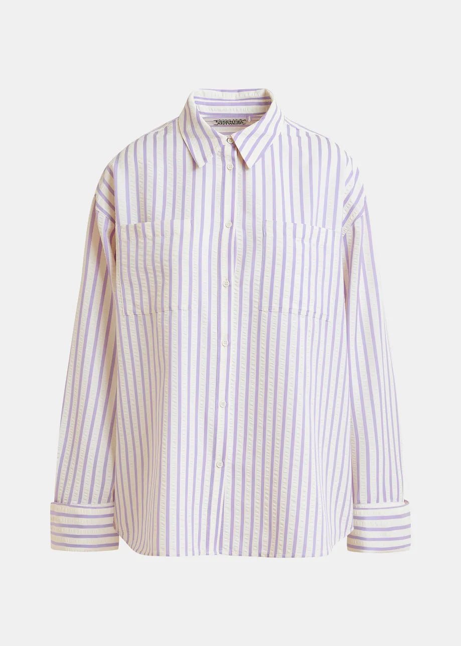 Twinset camicia oversize e top Janna a righe lilla con strass - YES SHOPCamicieESSENTIELJANNA-XXS2770148182771