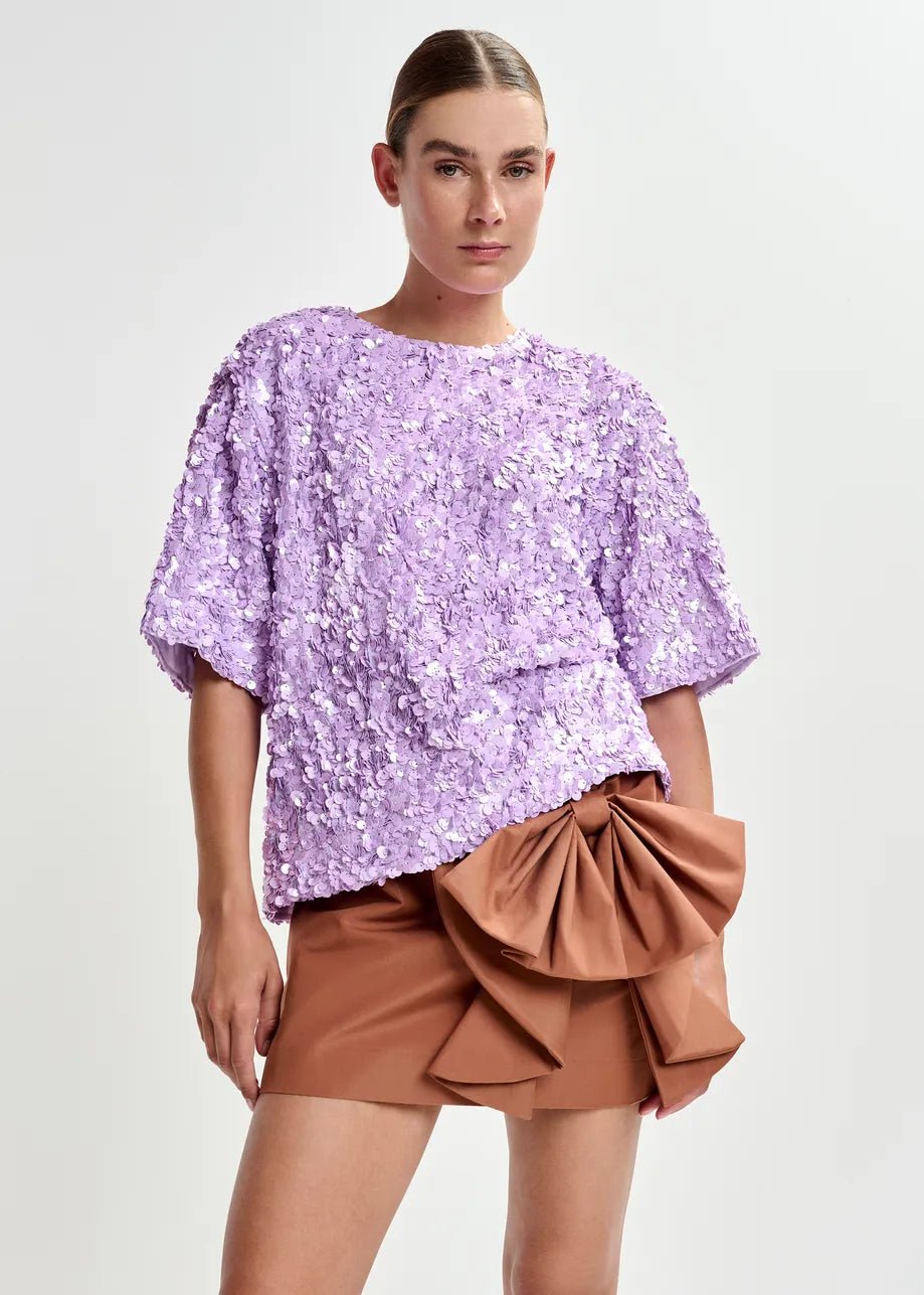 Gonna corta Joyous marrone con maxi fiocco frontale - YES SHOPGonneESSENTIELJOYOUS-IT 347216930233771
