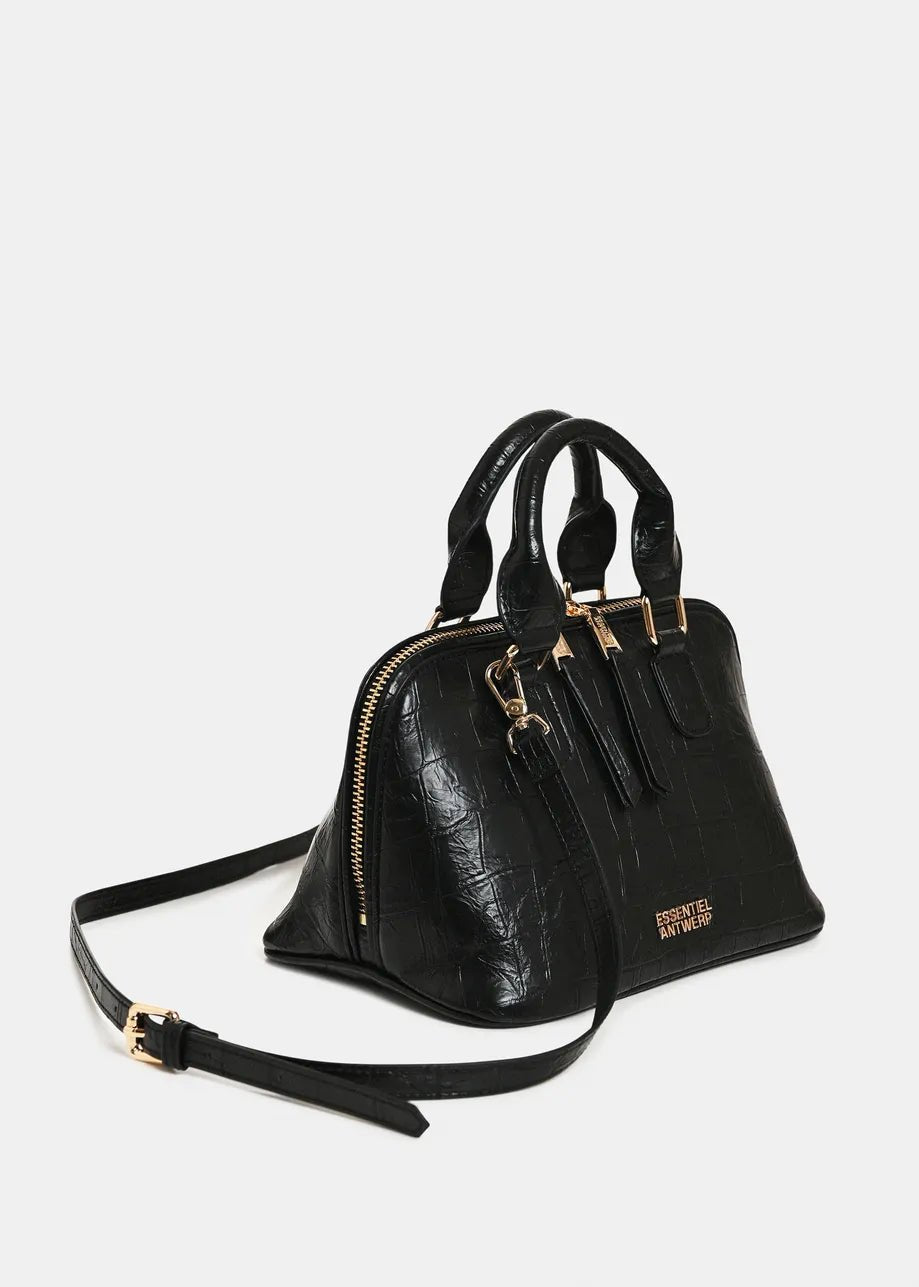Borsa bowling Kamilla effetto cocco nera - YES SHOPBorse a manoESSENTIELKAMILLA-Taglia unica