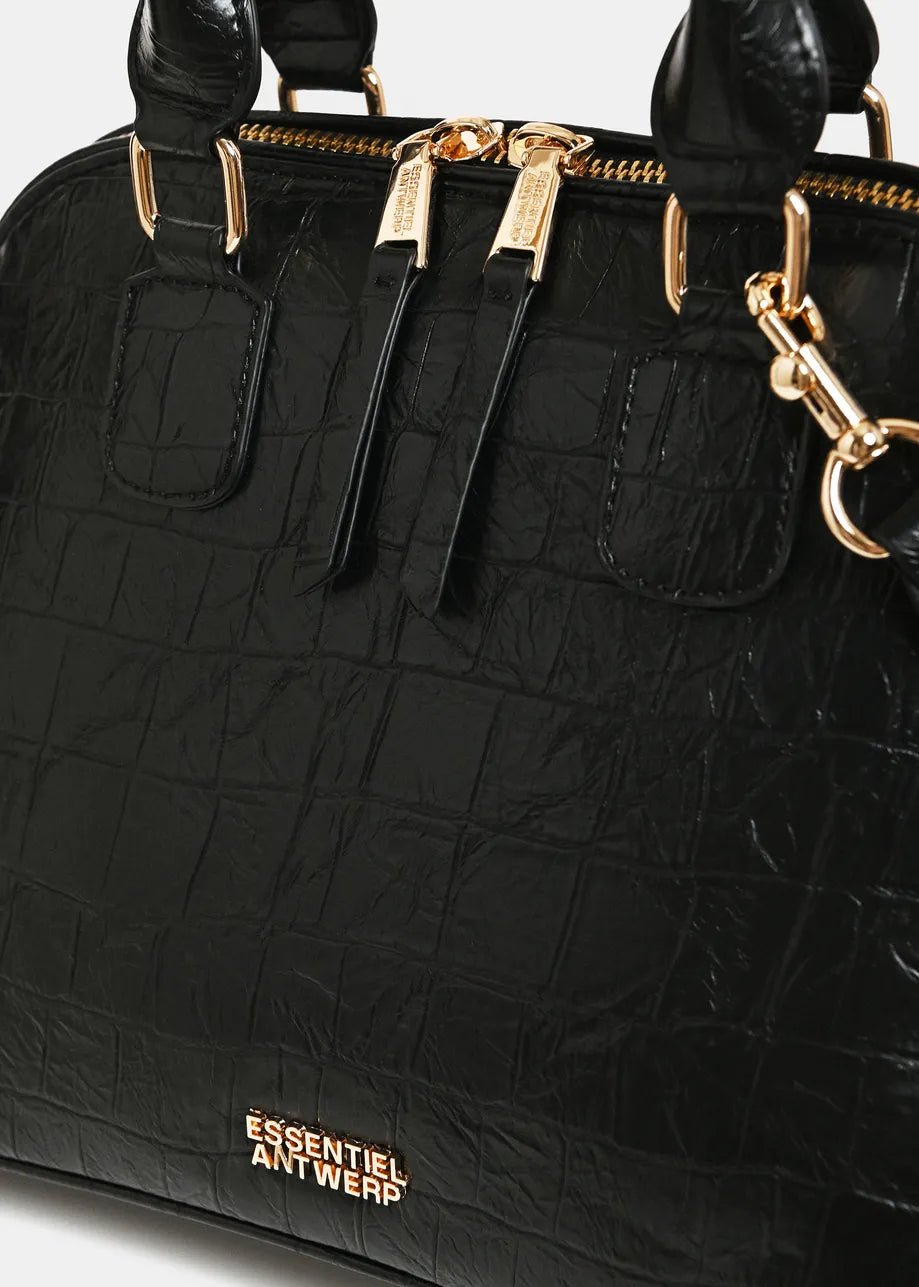 Borsa bowling Kamilla effetto cocco nera - YES SHOPBorse a manoESSENTIELKAMILLA-Taglia unica