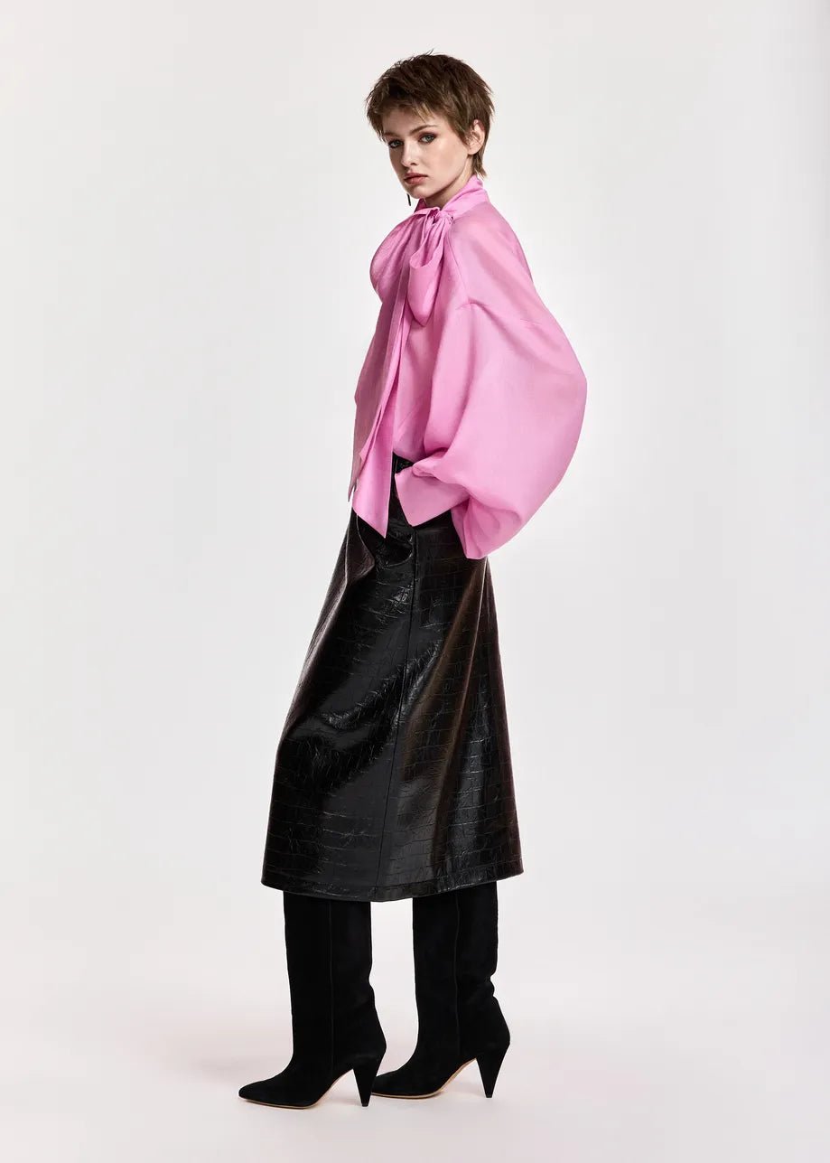 Camicia Karismatic rosa oversize con fiocco - YES SHOPCamicieESSENTIELKARISMATIC-01337892258871