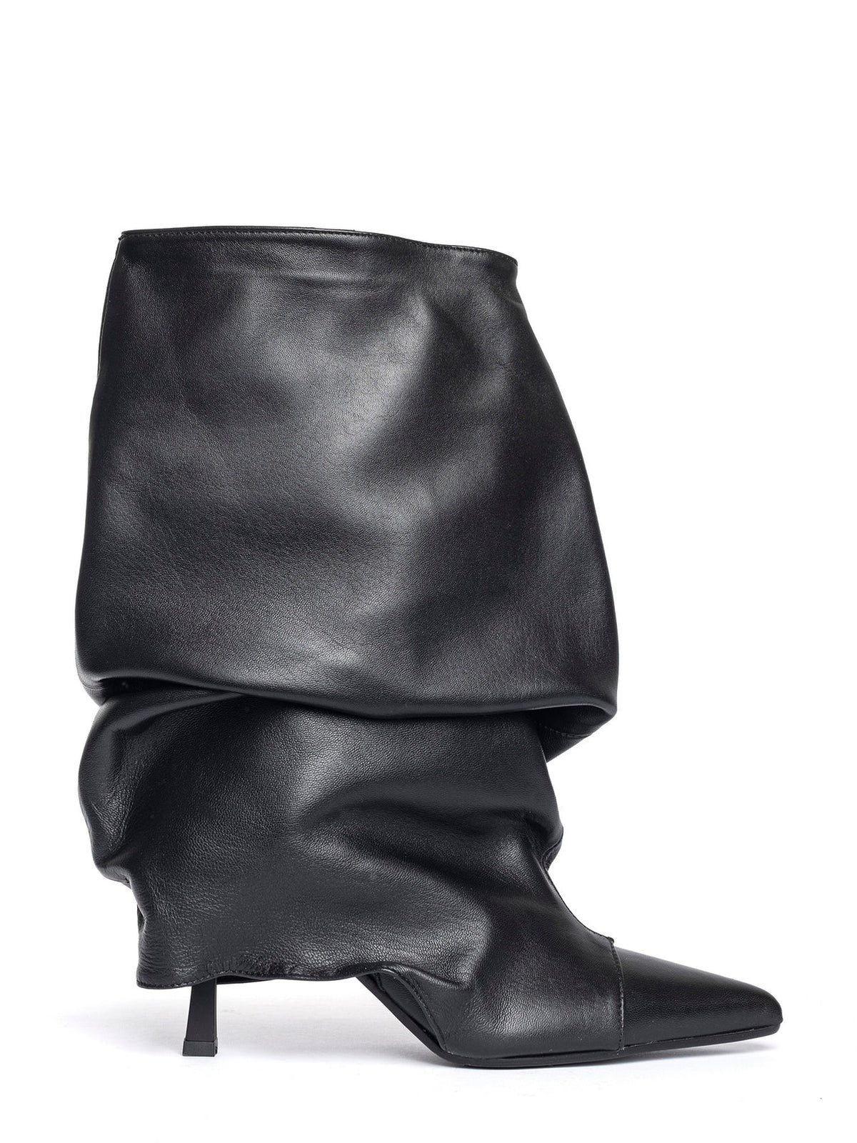 Stivale Karmel nero con drappeggio - YES SHOPStivalettiGISEL MOIRE'KARMEL-IT 367860700160971