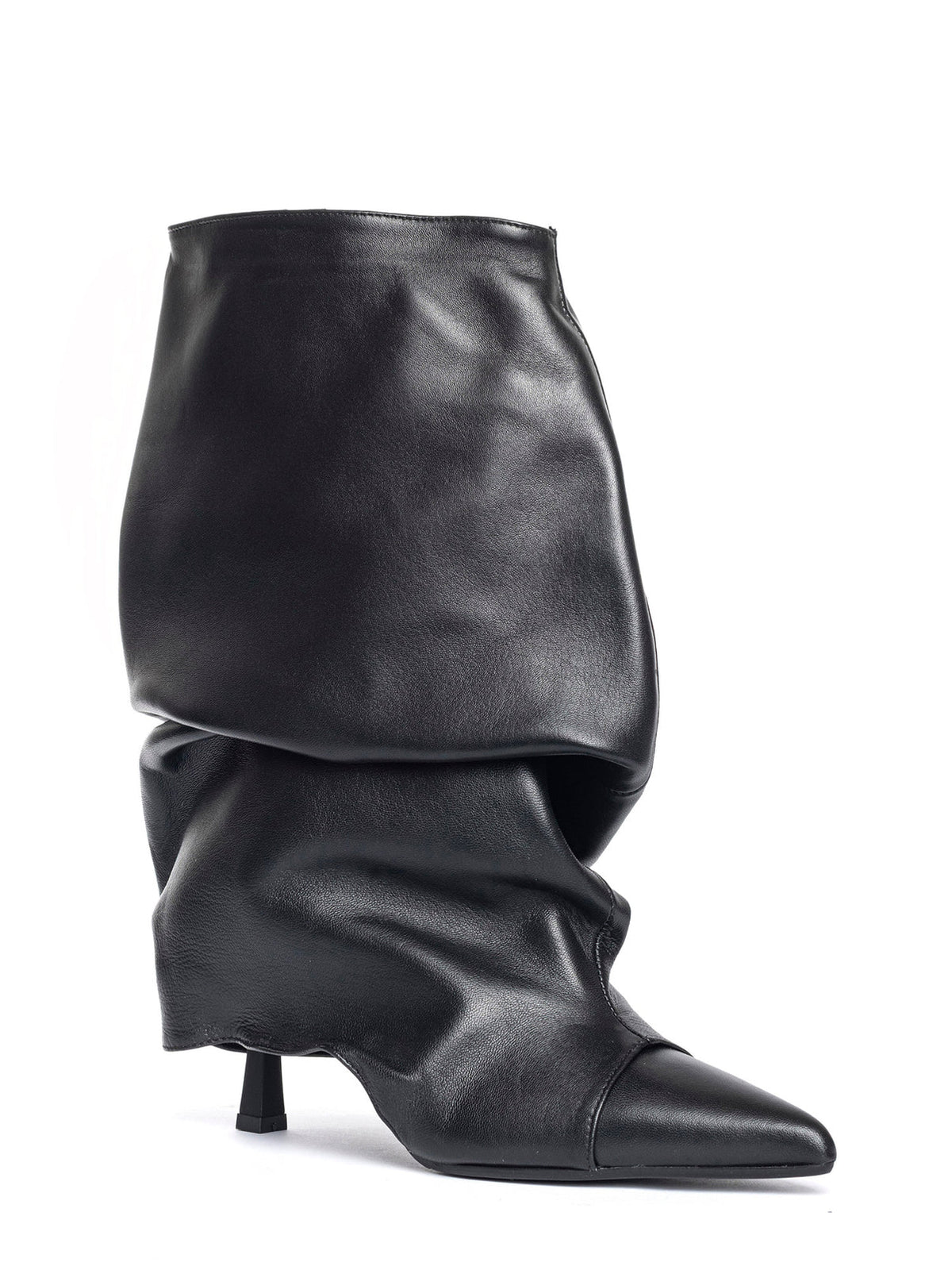 Stivale Karmel nero con drappeggio - YES SHOPStivalettiGISEL MOIRE'KARMEL-IT 367860700160971