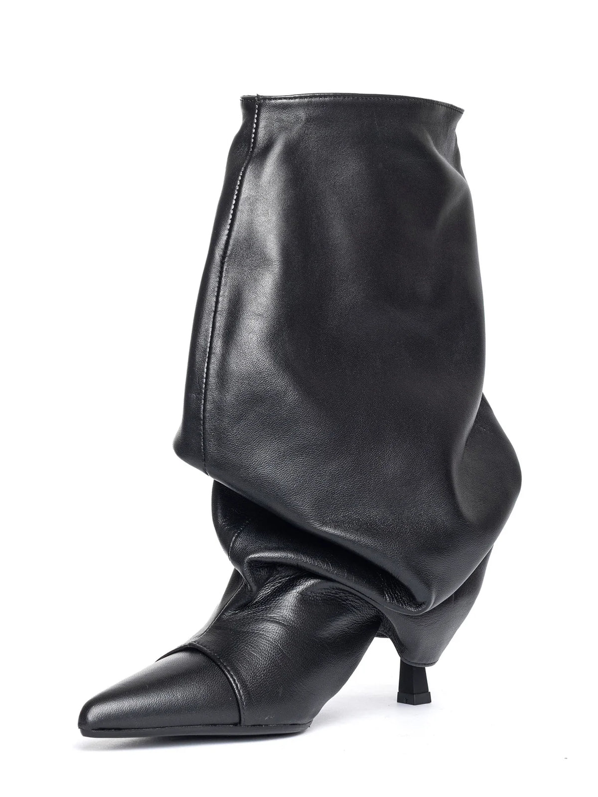 Stivale Karmel nero con drappeggio - YES SHOPStivalettiGISEL MOIRE'KARMEL-IT 367860700160971