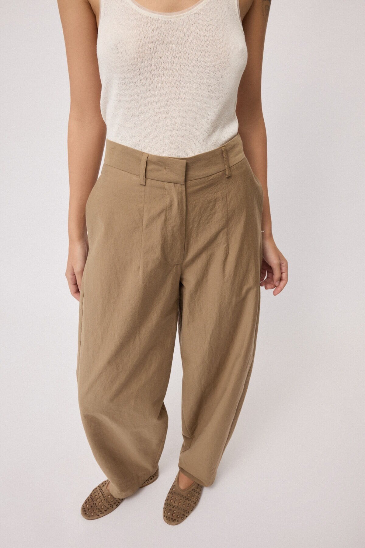 Pantalone rhum in cotone balloon - YES SHOPPantaloniOTTOD'AMEDP0025-IT 348730711323771