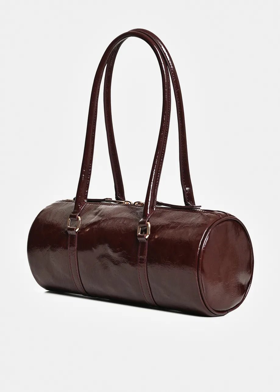 Borsa Kenneth a cilindro bordeaux lucida - YES SHOPBorse a spallaESSENTIELKENNETH-Taglia unica8647892258871