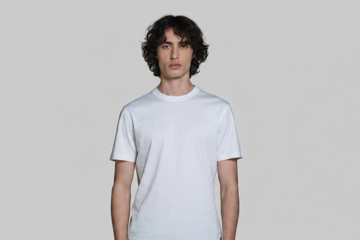 T-shirt Lance mercerizzata bianca - YES SHOPT-shirtIMPURELANCE JMCC24-XXS
