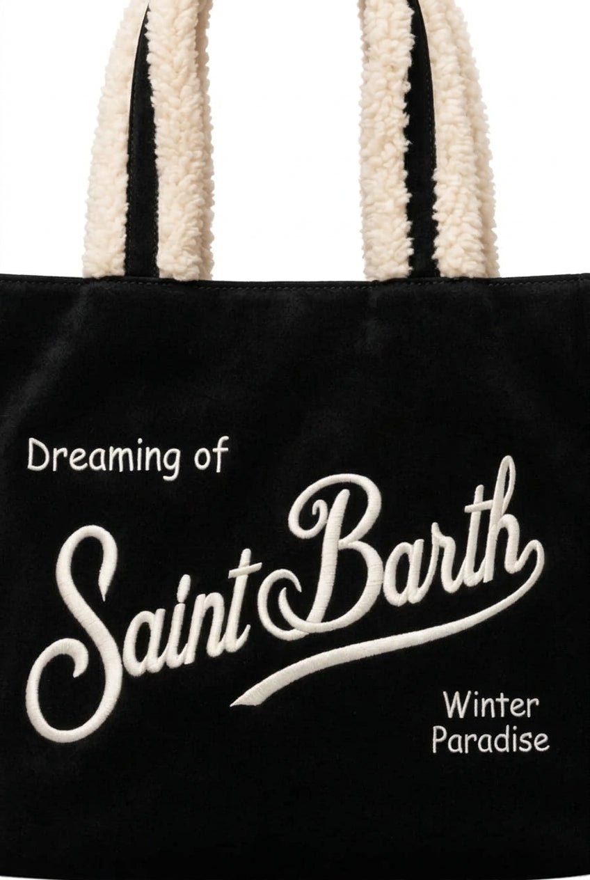 Borsa Vanity mini nera con profili pelliccia - YES SHOPBorse a manoMC2 SAINT BARTHVAMI020/03996M-Taglia unica