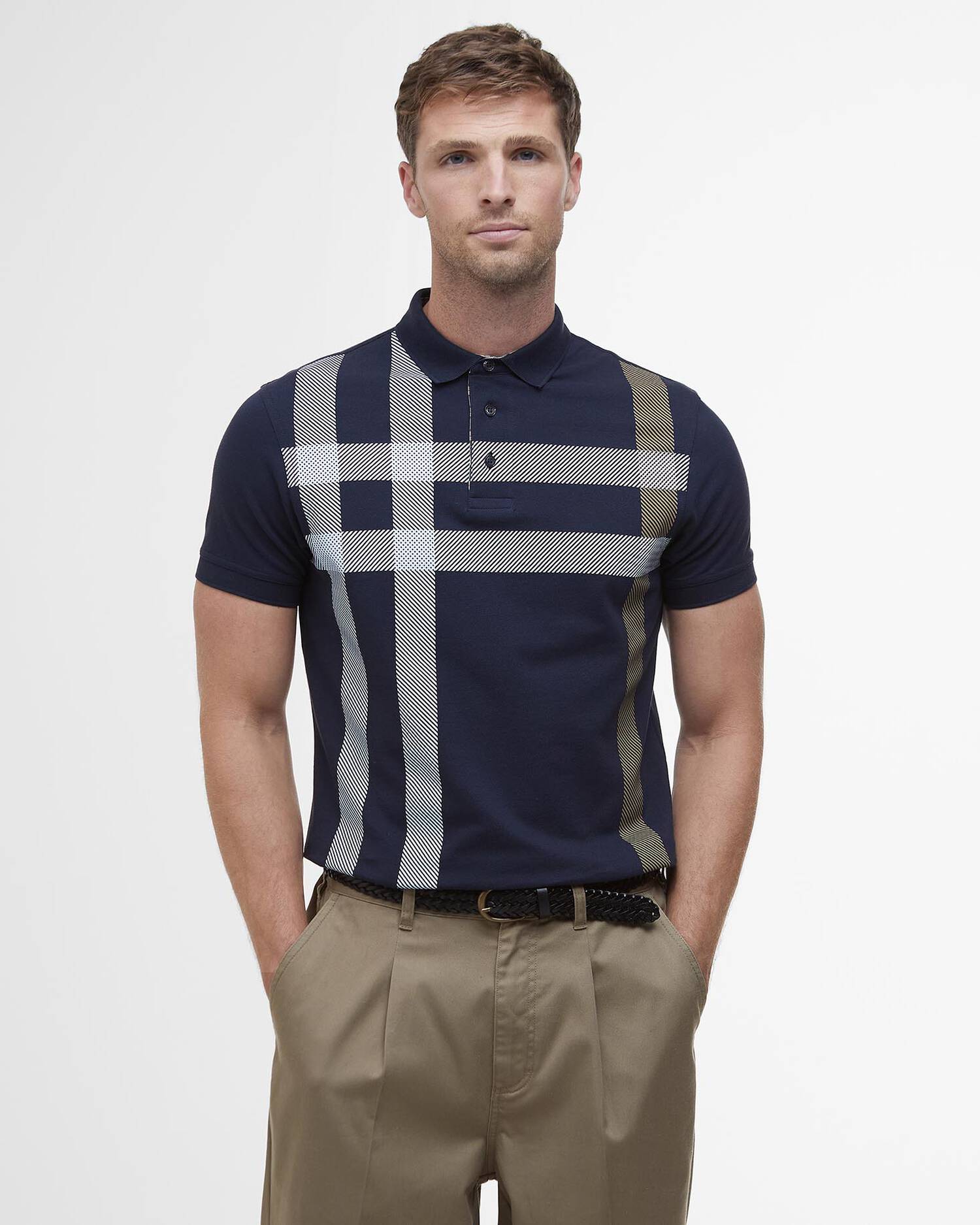 Polo Blaine oversized tartan blu - YES SHOPPoloBARBOURMML1117NY94-XXS5409408182771