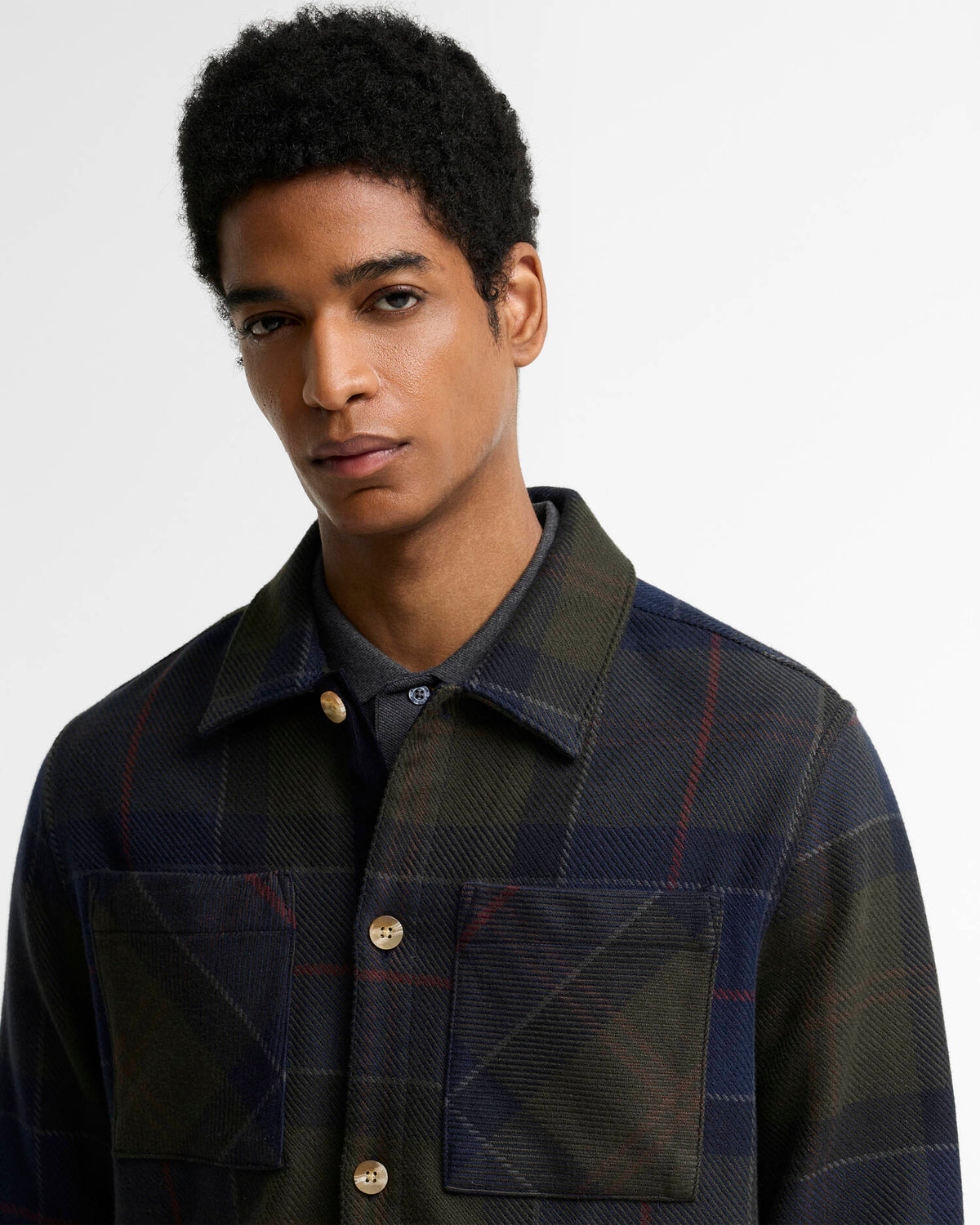Overshirt oversize in tartan - YES SHOPCamicieBARBOURMOS0503TN43-3