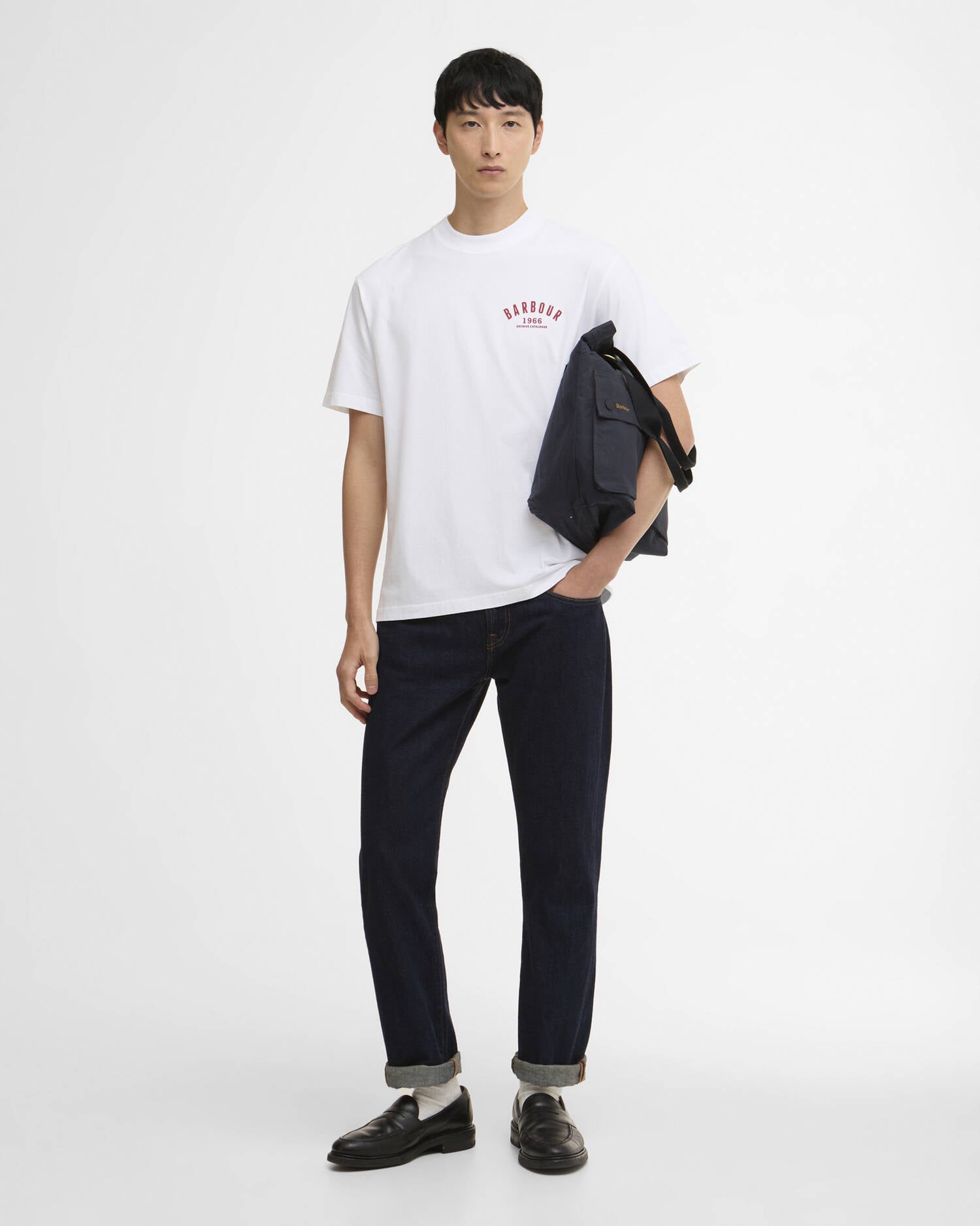 T-shirt oversize con stampa "1966" - YES SHOPT-shirtBARBOURMTS1576WH11-IT 341019408182771