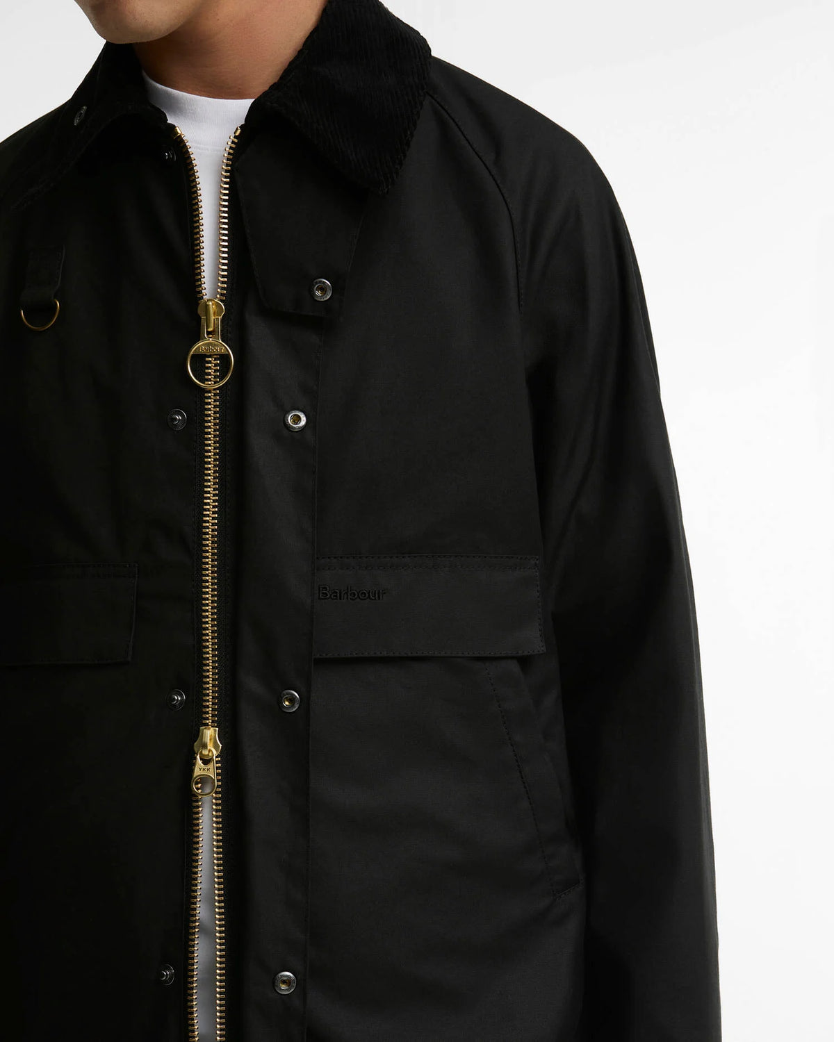 Giacca Spey Wax nera lunga - YES SHOPGiaccheBARBOURMWX2594 BK71-IT 343279865569871