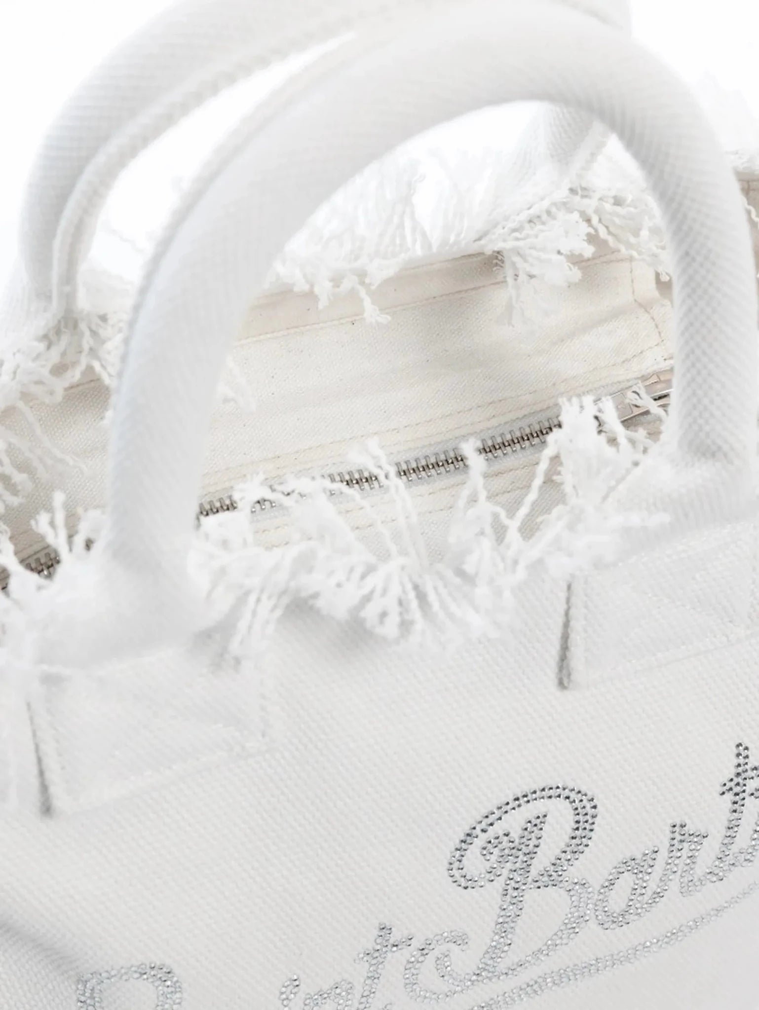Borsa Colette in canvas di cotone bianca con logo strass - YES SHOPBorse crossbodyMC2 SAINT BARTHCOL0001/02571L-Taglia unica5035104964771