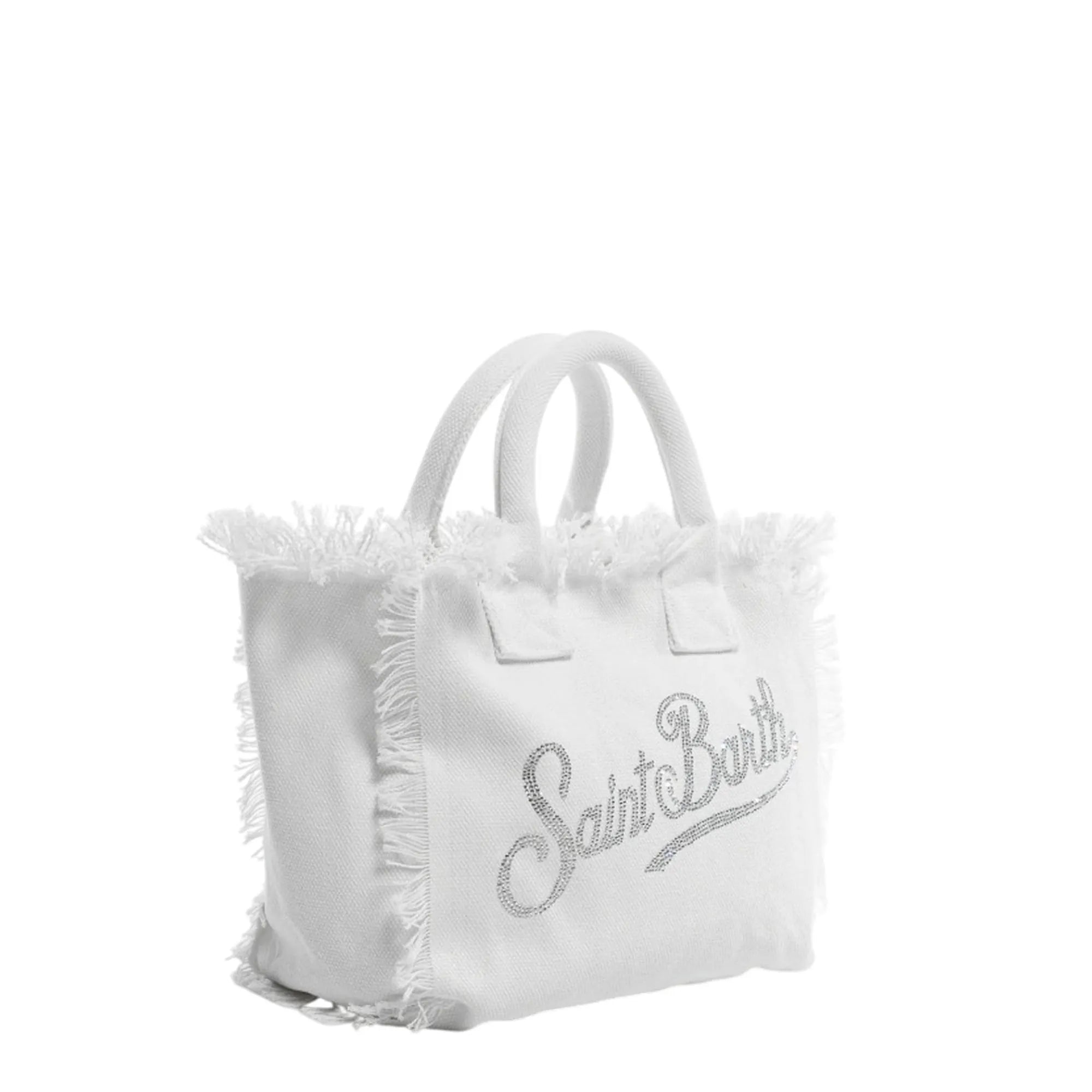 Borsa Colette in canvas di cotone bianca con logo strass - YES SHOPBorse crossbodyMC2 SAINT BARTHCOL0001/02571L-Taglia unica5035104964771
