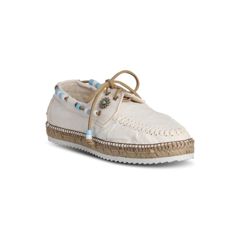 Scarpa topsider in pelle bianco - YES SHOPEspadrillasLAGOANAUTICO PARKER -IT 387587214652771