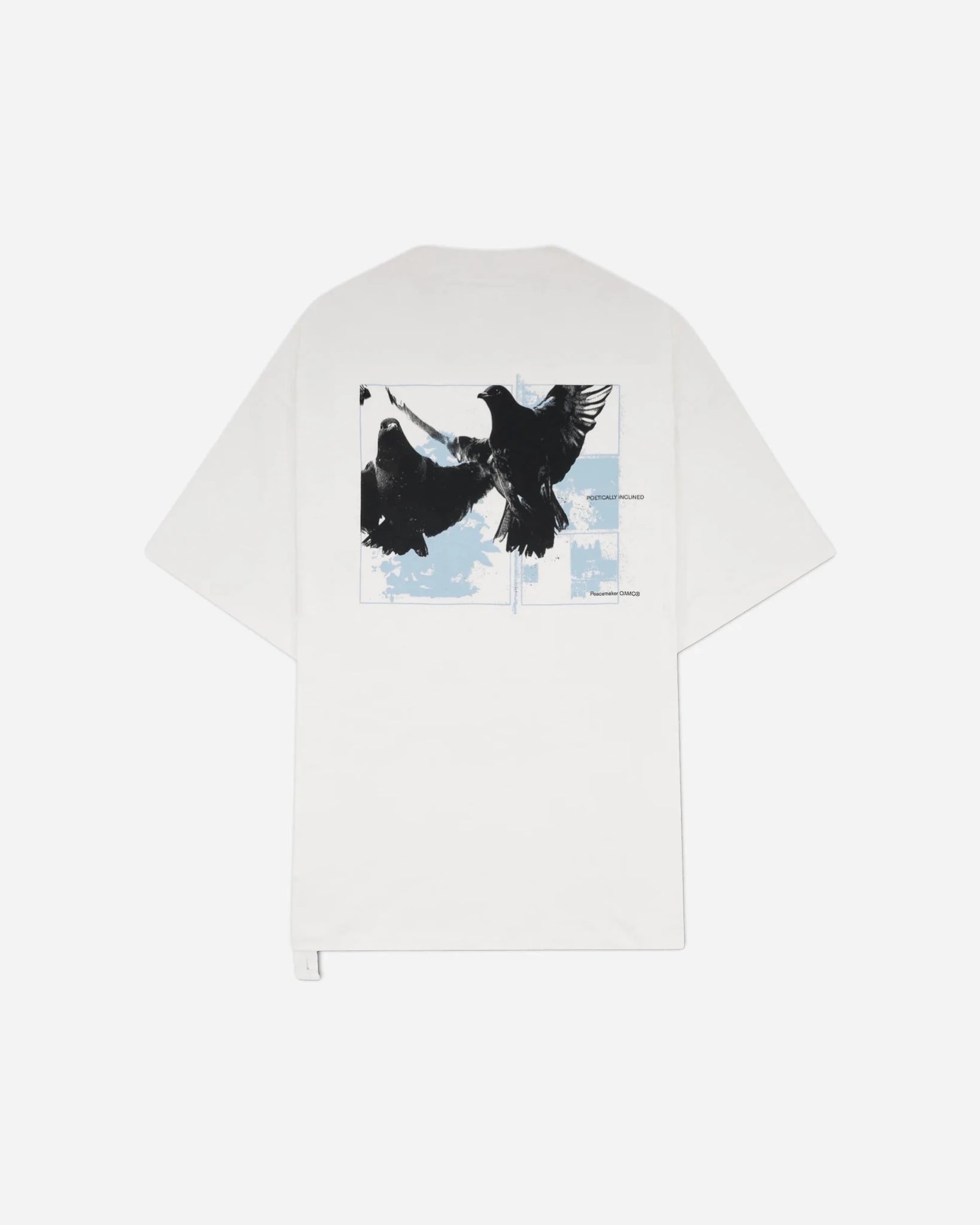 T-shirt bianca con stampa "BIRD PRINT" - YES SHOPT-shirtPEACEMAKERPCM30T01BJE001001-XXS7770031776771