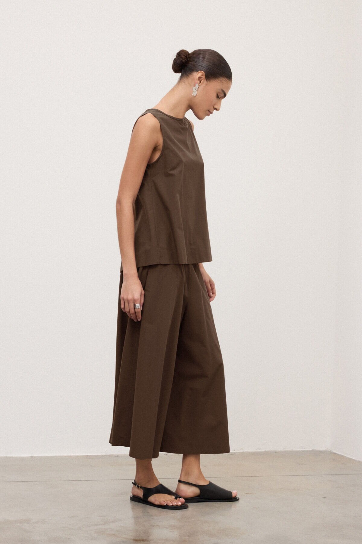Panta-Gonna alla caviglia moka - YES SHOPPantaloniOTTOD'AMEDP9991-IT 345000711323771