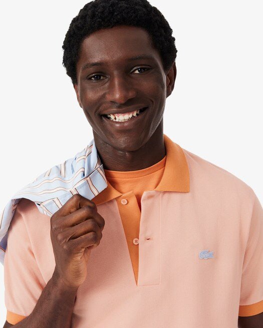 Polo rosa con collo a contrasto - YES SHOPPoloLACOSTEPH2017-XXS8761331776771