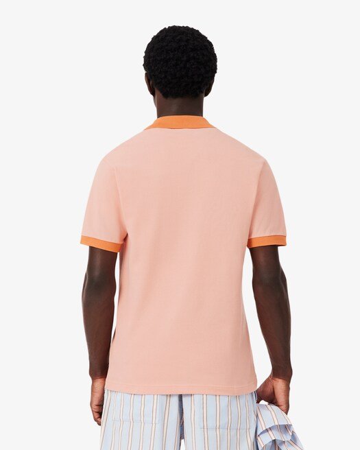 Polo rosa con collo a contrasto - YES SHOPPoloLACOSTEPH2017-XXS8761331776771