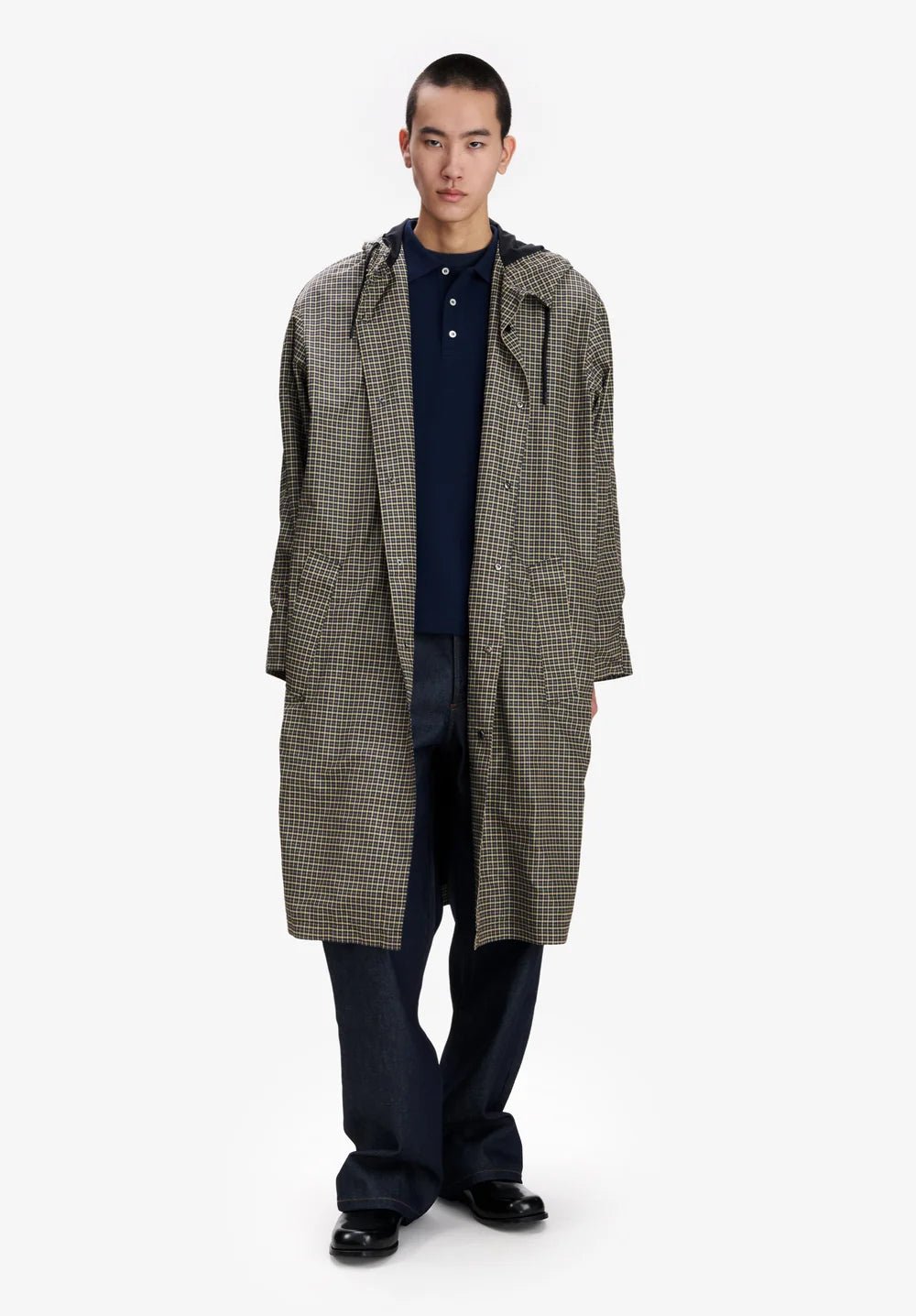 Parka lungo Kaki e Nero con logo sul retro - YES SHOPParkaA.P.C.PSANK-M30012-XXS