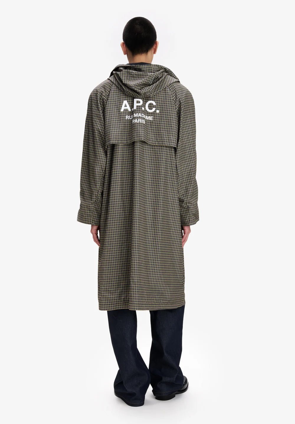 Parka lungo Kaki e Nero con logo sul retro - YES SHOPParkaA.P.C.PSANK-M30012-XXS