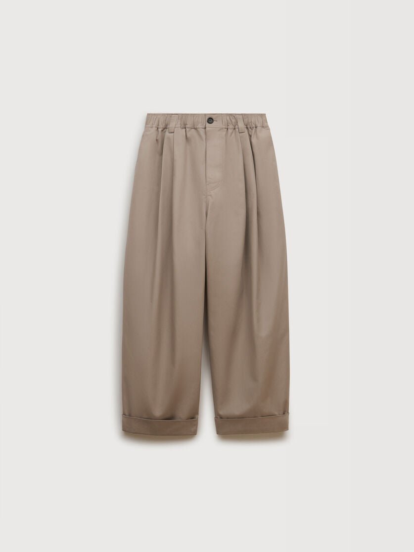 Pantaloni in canvas grigio con pieghe - YES SHOPPantaloniMARNIPUMU0347J0 UTC646 00N13-IT 42