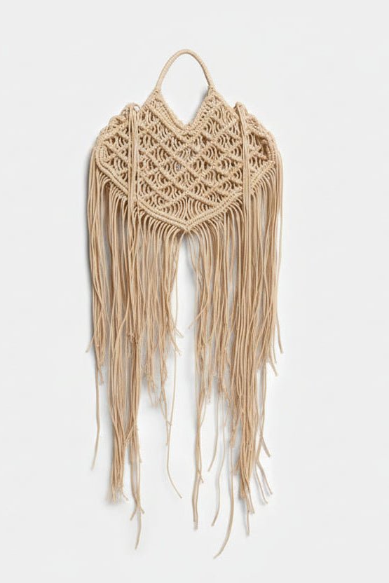 Borsa in crochet panna a cuore con frange - YES SHOPBorse a manoWEILI ZHENGS26AH04-Taglia unica8887248182771