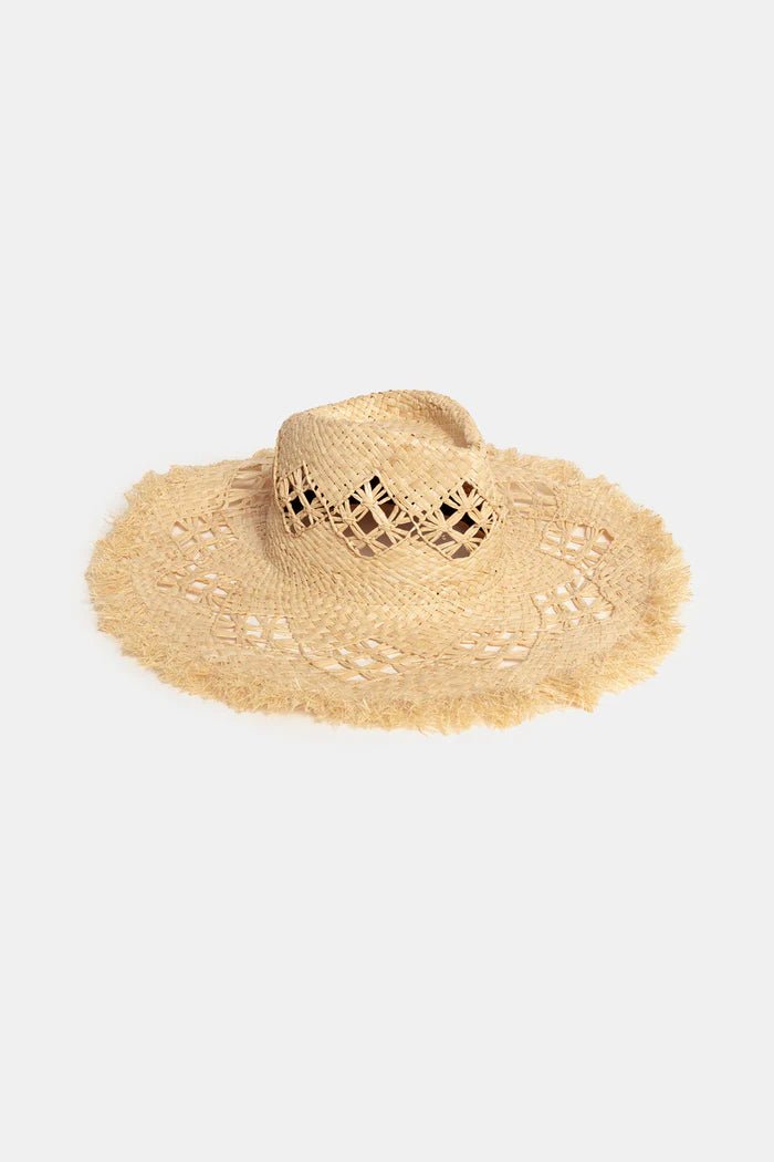 Cappello in paglia con falda sfrangiata - YES SHOPCappelliWEILI ZHENGS26AS03-Taglia unica9197248182771