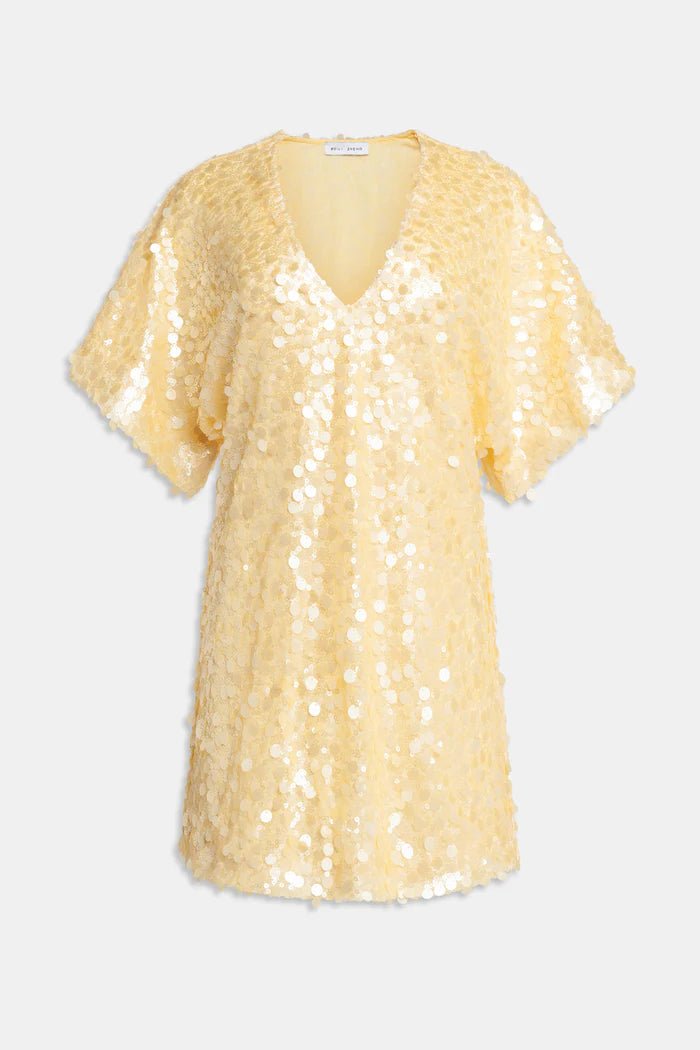 Mini abito con paillettes gialle all over - YES SHOPAbitiWEILI ZHENGS26DC06-XXS