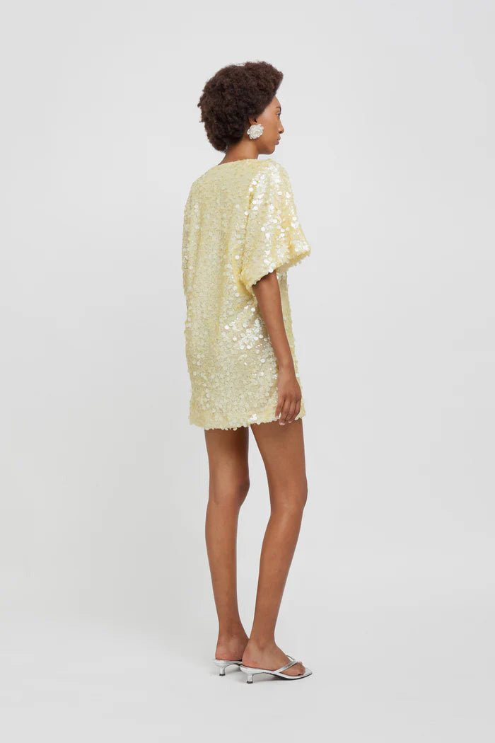 Mini abito con paillettes gialle all over - YES SHOPAbitiWEILI ZHENGS26DC06-XXS