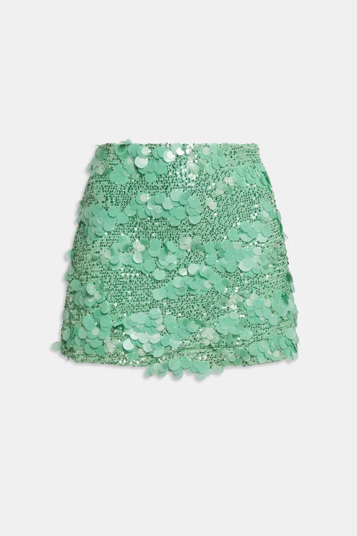 Minigonna in paillettes verde acqua - YES SHOPGonneWEILI ZHENGS26PG01-XXS2401148182771